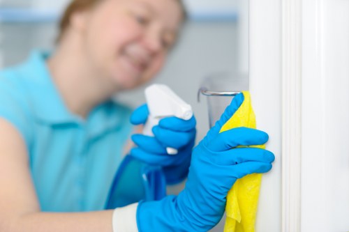 Final cleanup of a Ruislip renovation with polished surfaces and dust-free floors