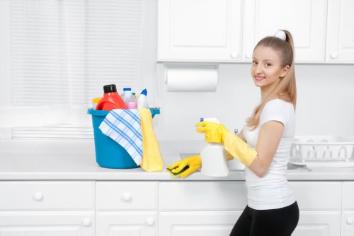 Customer raising a service concern to a professional cleaning company