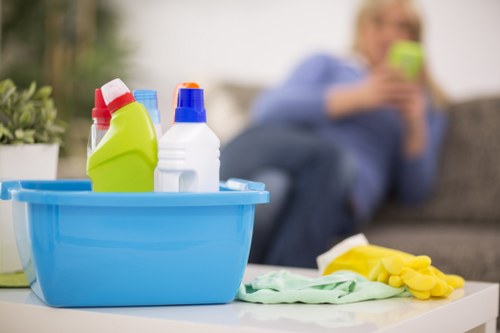 Bathroom cleaning and sanitising in a Ruislip property